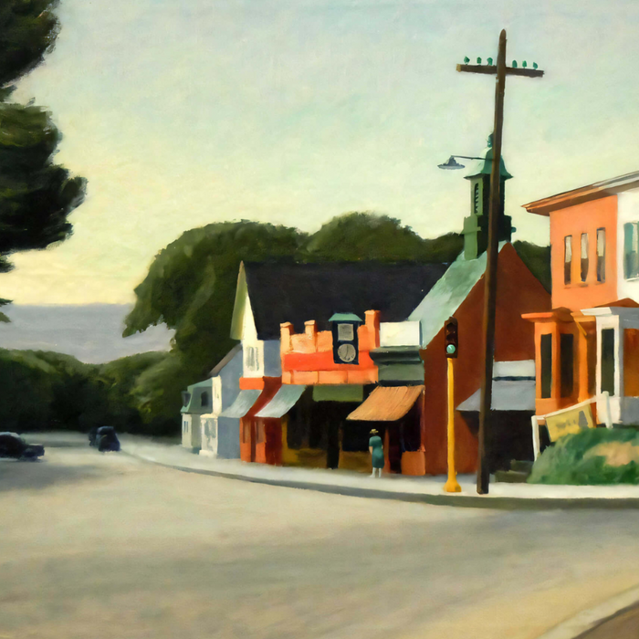 Edward Hopper, American realism, iconic paintings, Nighthawks, art prints, urban life, solitude, introspection, nostalgia, Americana