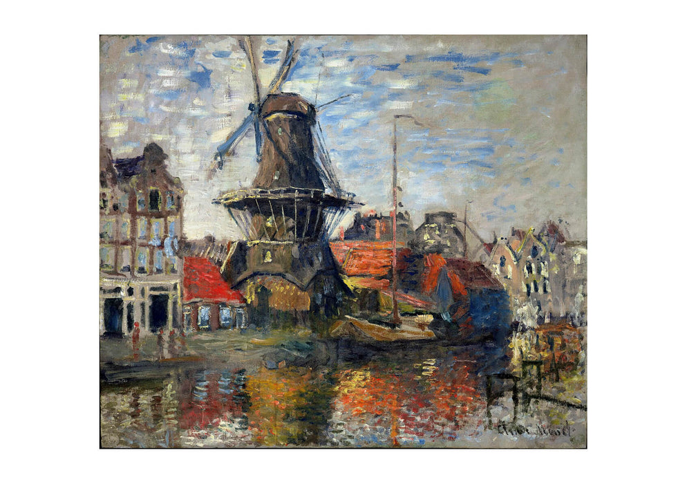 Claude Monet - The Windmill Amsterdam 1871