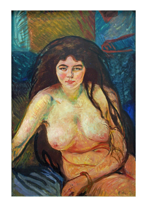 Edvard Munch - Weiblicher Halbakt