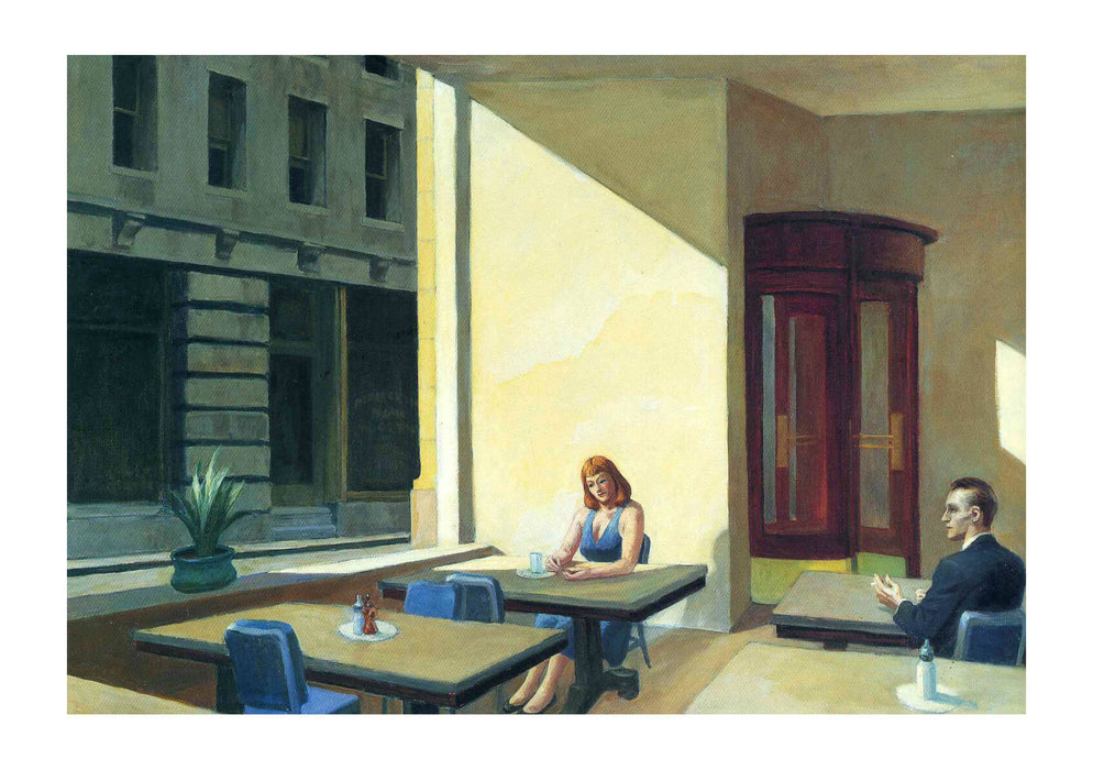 Edward Hopper - Sunlights in Cafeteria