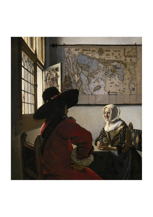 Johannes Vermeer - De Soldaat en het Lachende Meisje