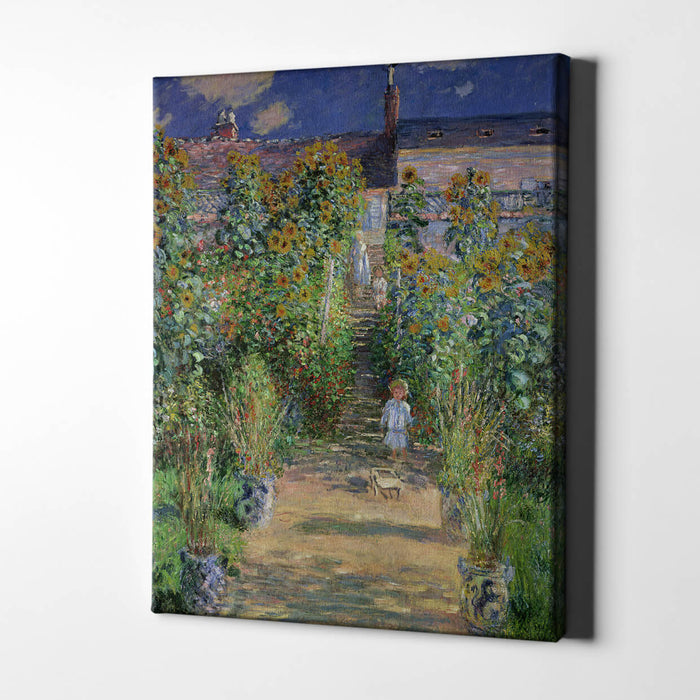 Claude Monet - Monets Garden / Canvas Print