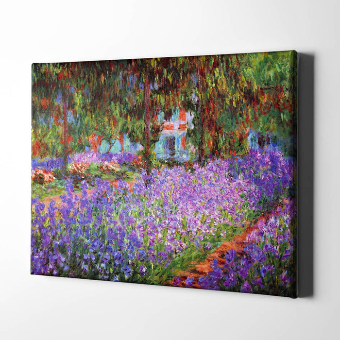 Claude Monet - The Artist's Garden at Giverny / Canvas Print