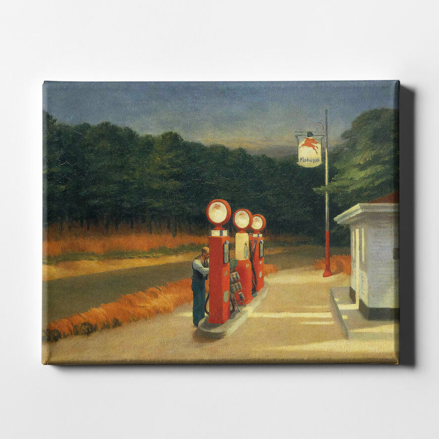 Edward Hopper - Gas / Canvas Print — Spiffing Prints