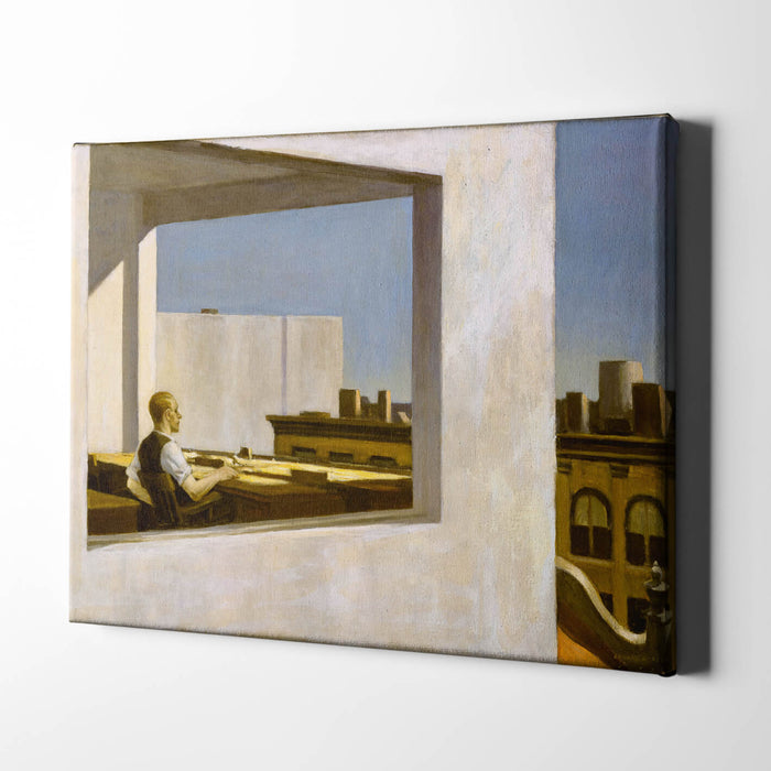 Edward Hopper - Office in a Small City 1953 / Canvas Print