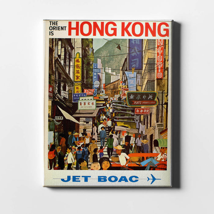 Jet BOAC The Orient Is Hong Kong / Canvas Print