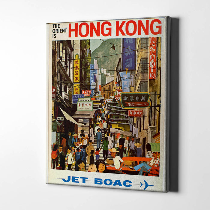 Jet BOAC The Orient Is Hong Kong / Canvas Print