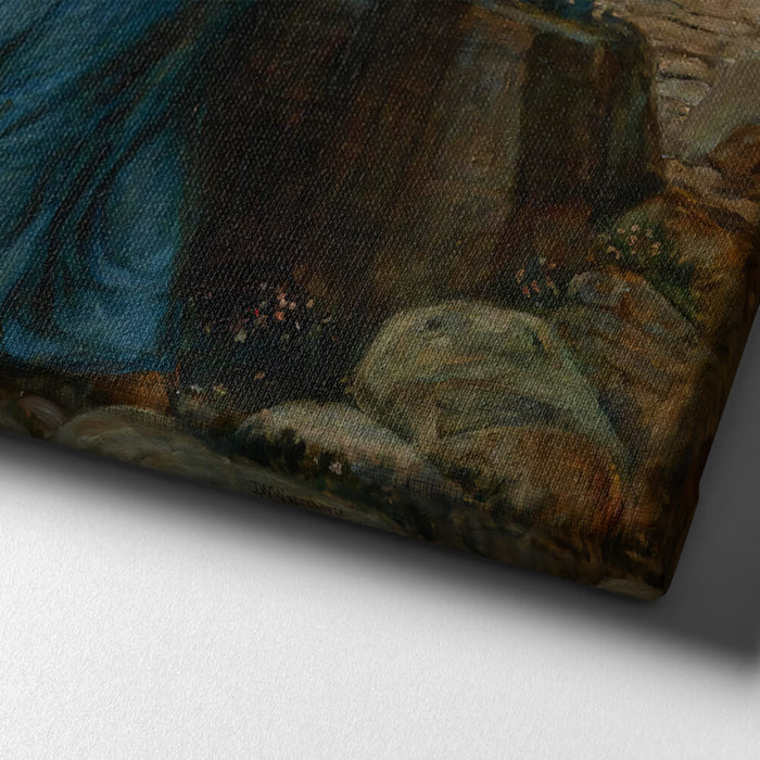 John William Waterhouse - The Tempest / Canvas Print