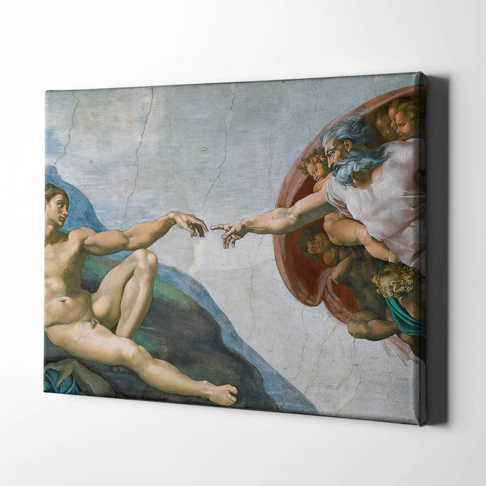 Michelangelo Buonarroti - The Creation of Adam / Canvas Print
