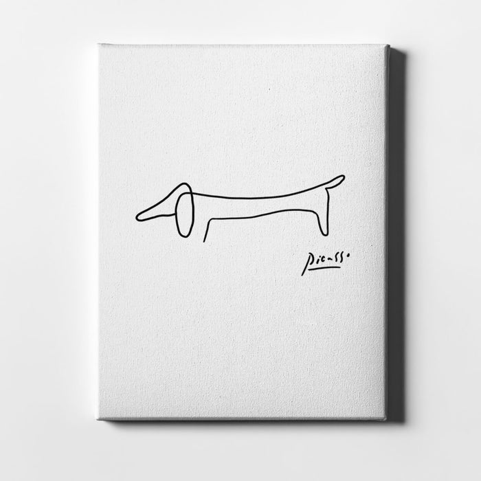 Pablo Picasso - Sausage Dog / Canvas Print
