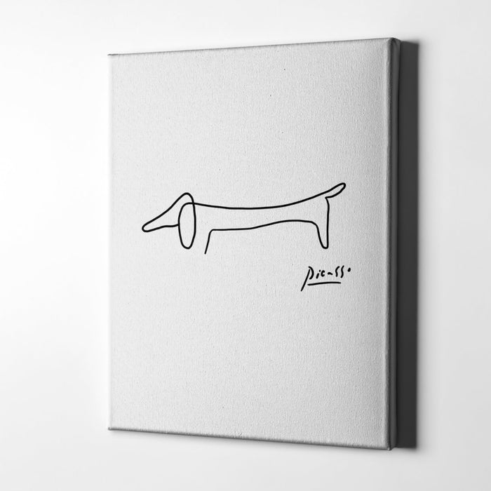 Pablo Picasso - Sausage Dog / Canvas Print