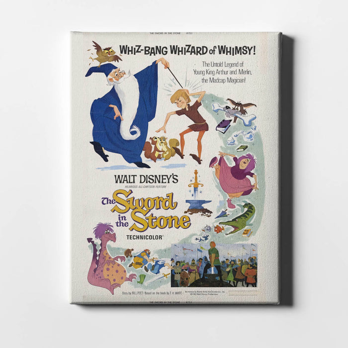 Walt Disney The Sword In The Stone Film / Canvas Print