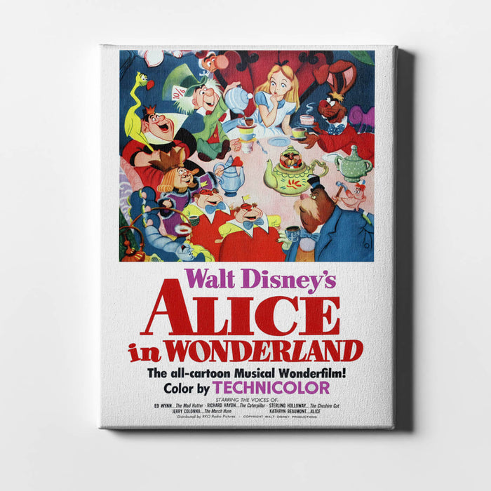Walt Disney's Alice In Wonderland / Canvas Print