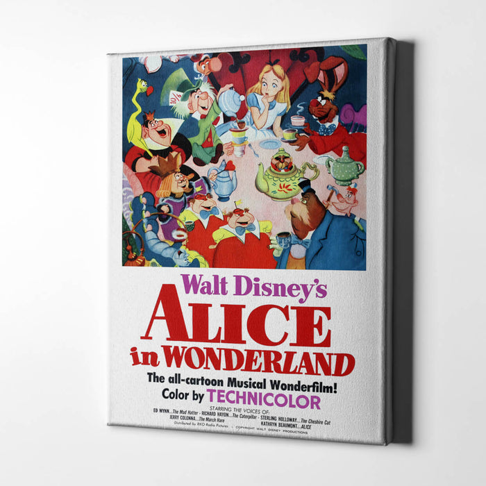Walt Disney's Alice In Wonderland / Canvas Print