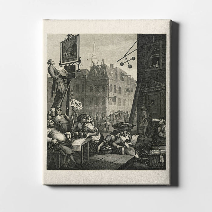 William Hogarth - Beer Street / Canvas Print