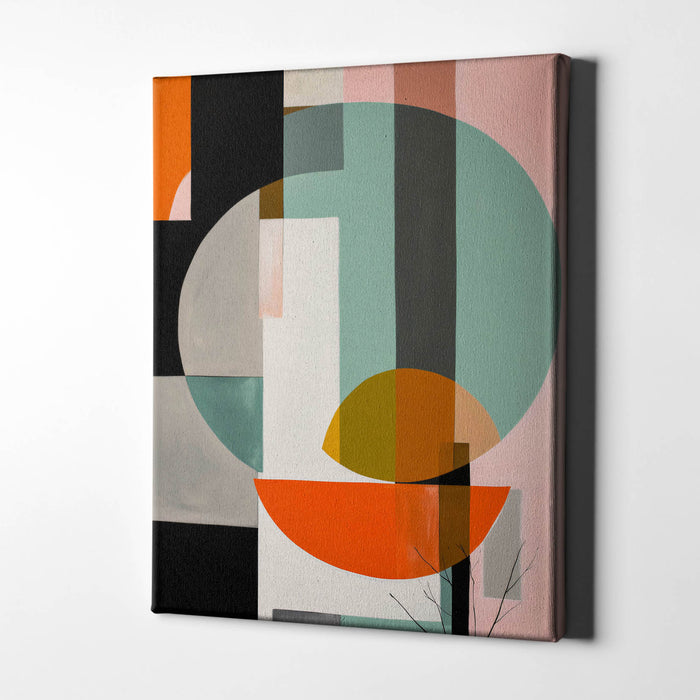 Coral Composition – Clean lines and round shapes in a serene, minimalist layout
