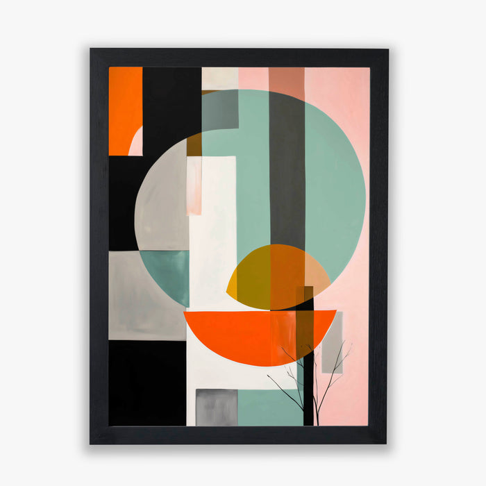 Coral Composition – Clean lines and round shapes in a serene, minimalist layout