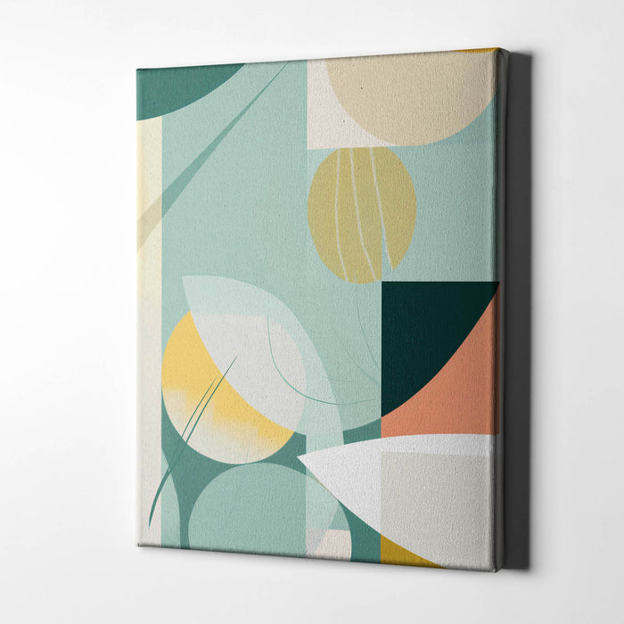 Mint Horizon – Modern design featuring mint green arcs on a crisp backdrop
