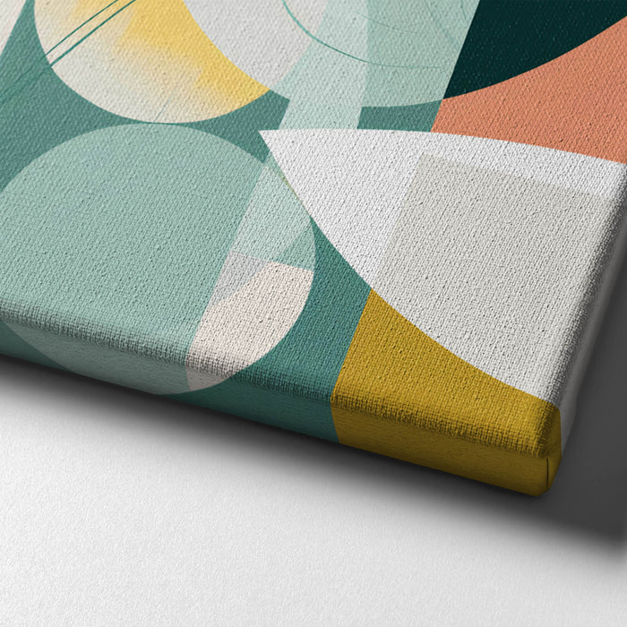 Mint Horizon – Modern design featuring mint green arcs on a crisp backdrop