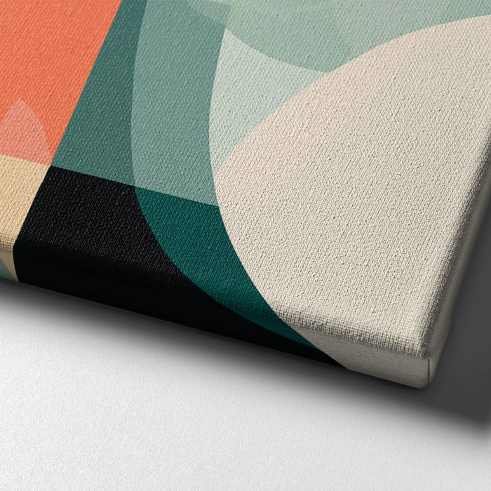Nordic Rhythm – Balanced minimalist print in cool tones, evoking Scandinavian calm