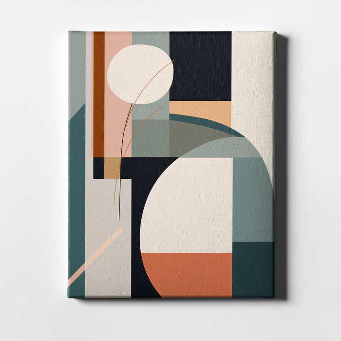 Pastel Structure – Harmonious abstract made from soft, clean shapes in fresh pastel tones
