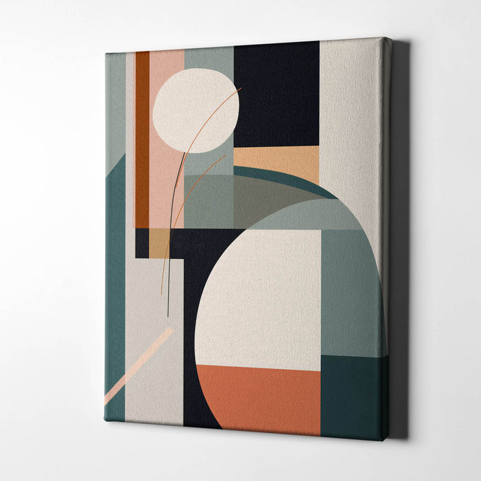 Pastel Structure – Harmonious abstract made from soft, clean shapes in fresh pastel tones