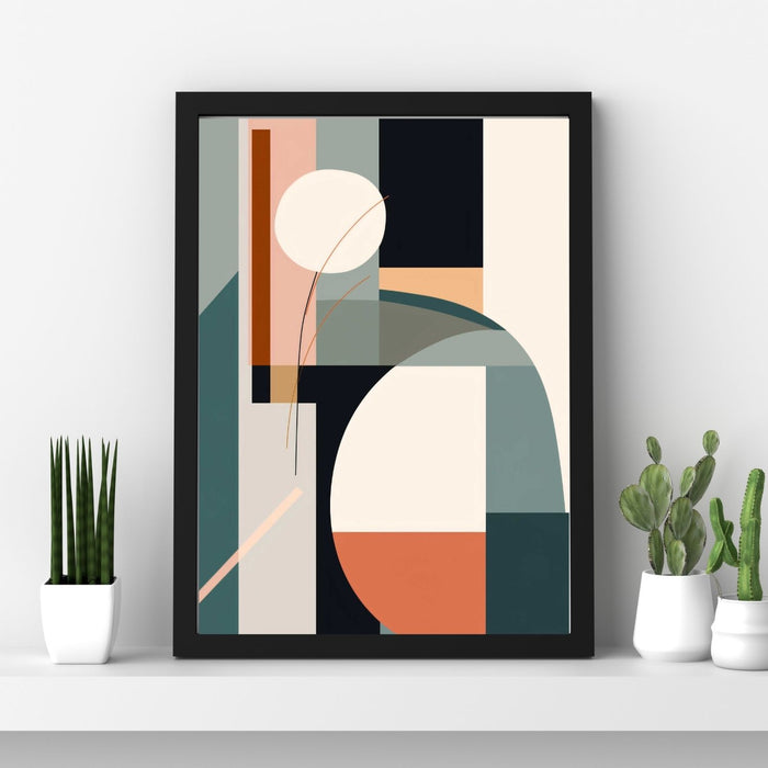 Pastel Structure – Harmonious abstract made from soft, clean shapes in fresh pastel tones
