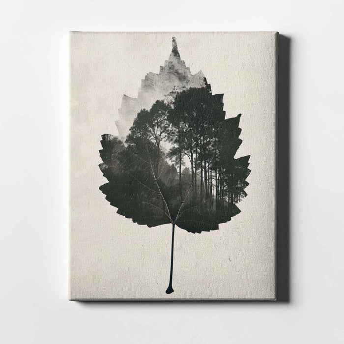 Shadow Botanicals – Forest in a Leaf – Double Exposure Nature Print