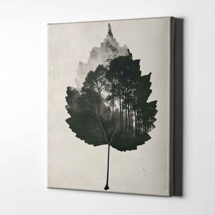 Shadow Botanicals – Forest in a Leaf – Double Exposure Nature Print
