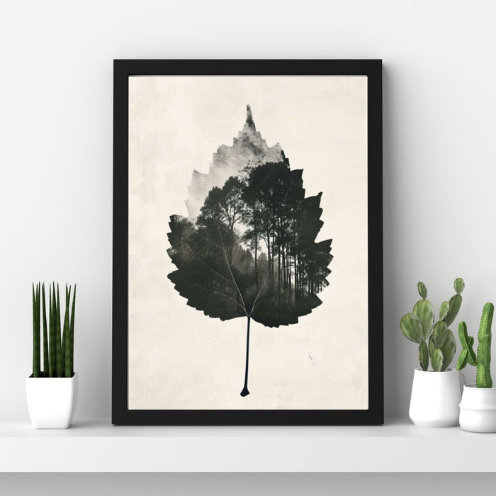 Shadow Botanicals – Forest in a Leaf – Double Exposure Nature Print