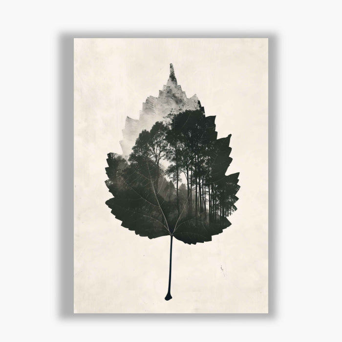 Shadow Botanicals – Forest in a Leaf – Double Exposure Nature Print