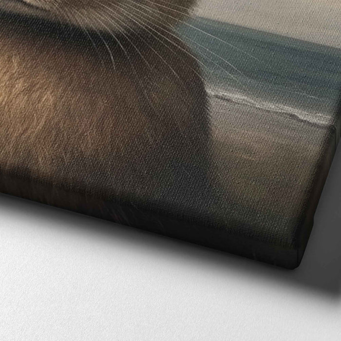 Beachside Beasts – Rabbit with Flowers – Cute Bunny by the Sea