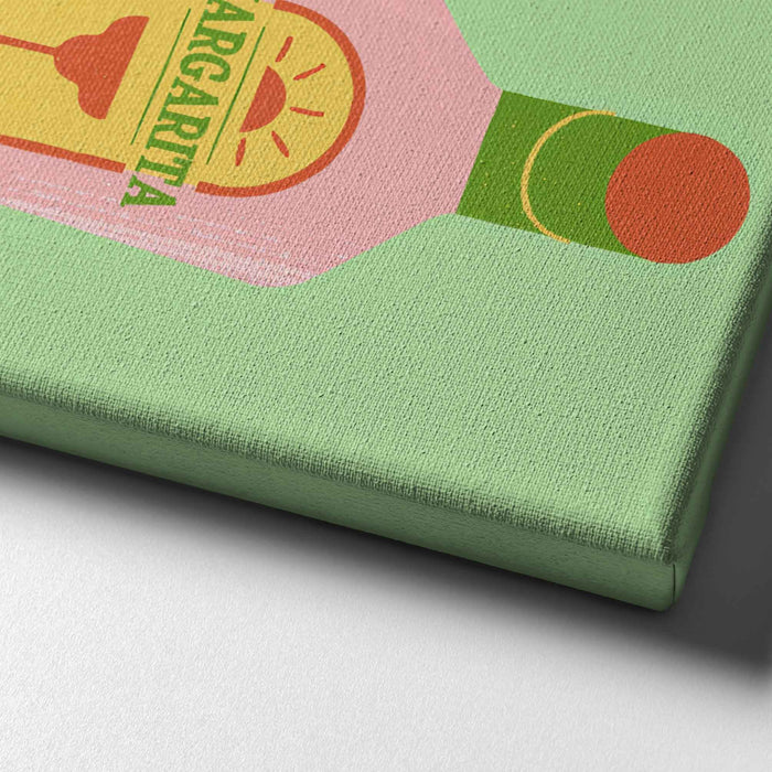 Cocktail Hour – Spicy Margarita – Fun Jalapeño Margarita Wall Art with Recipe