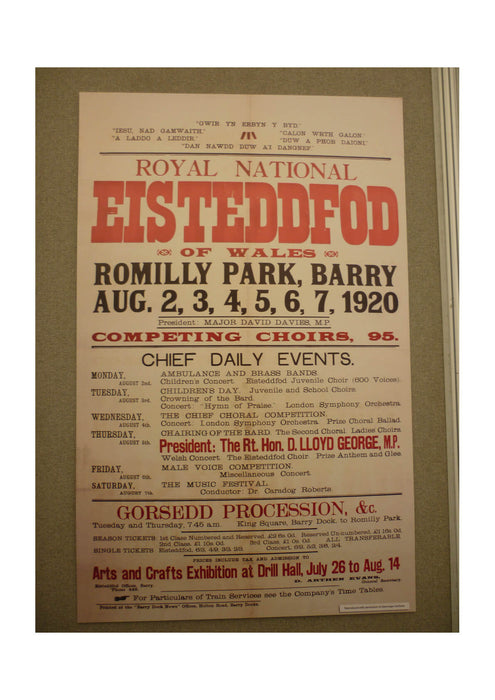 1920 Eisteddfod Poster