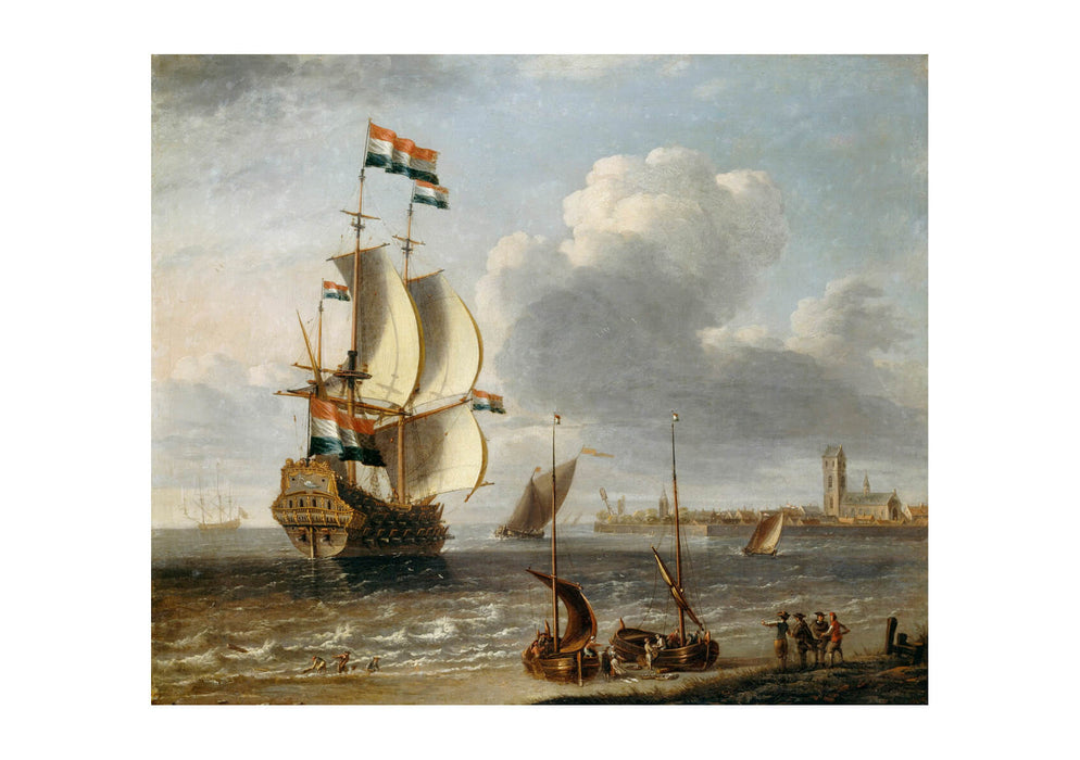 A Castro Lorenzo - A Dutch East-Indiaman Off Hoorn