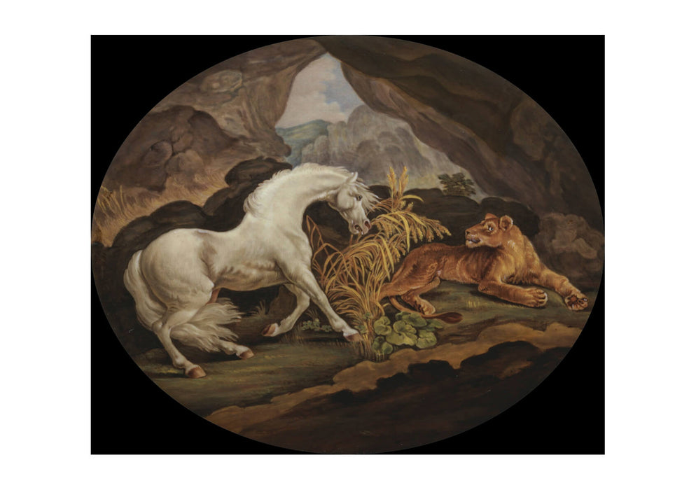A Horse Frightened By A Lioness