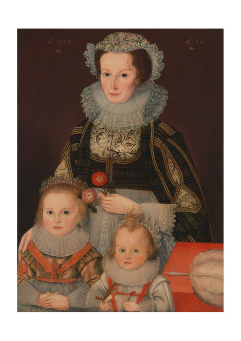 A Lady And Her Two Children