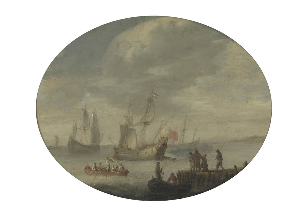 Abraham De Verwer - Armed Merchantmen