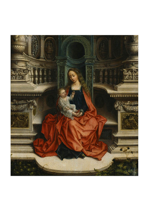 Adrian Isenbrandt - The Madonna And Child Enthroned