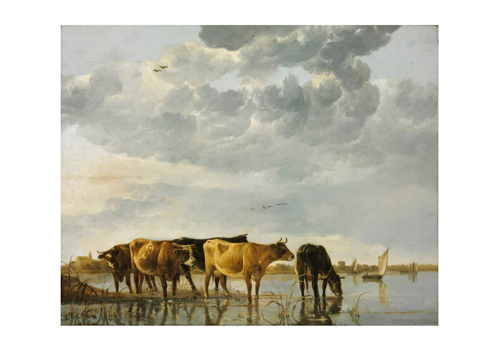 Aelbert Cuyp - Cows In A River