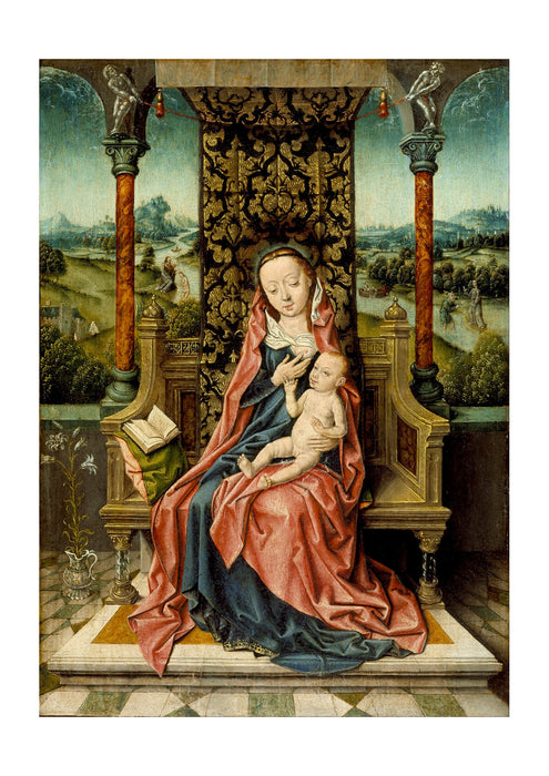 Aelbrecht Bouts - Madonna And Child Enthroned