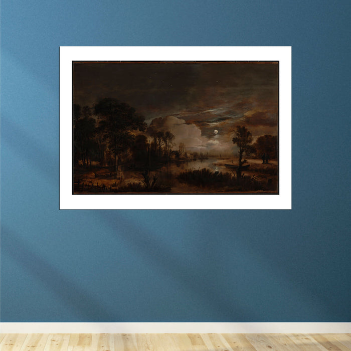 Aert Van Der Neer - Moonlit Landscape