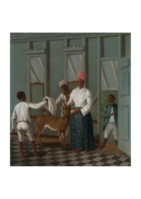 Agostino Brunias - Servants Washing A Deer