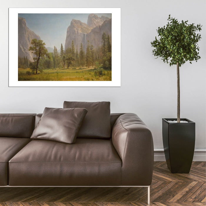 Albert Bierstadt - Bridal Veil Falls Yosemite Valley California