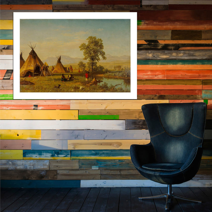 Albert Bierstadt - Sioux Village near Fort Laramie