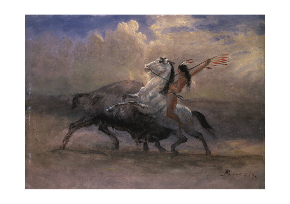 Albert Bierstadt - Sketch for The Last of the Buffalo