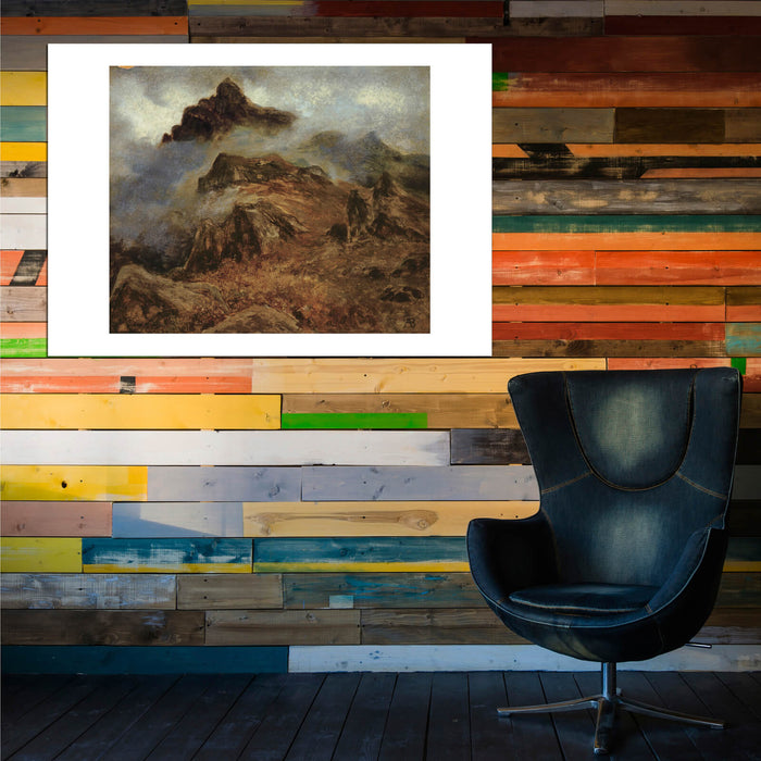 Albert Bierstadt - Study of Rocky Mountains