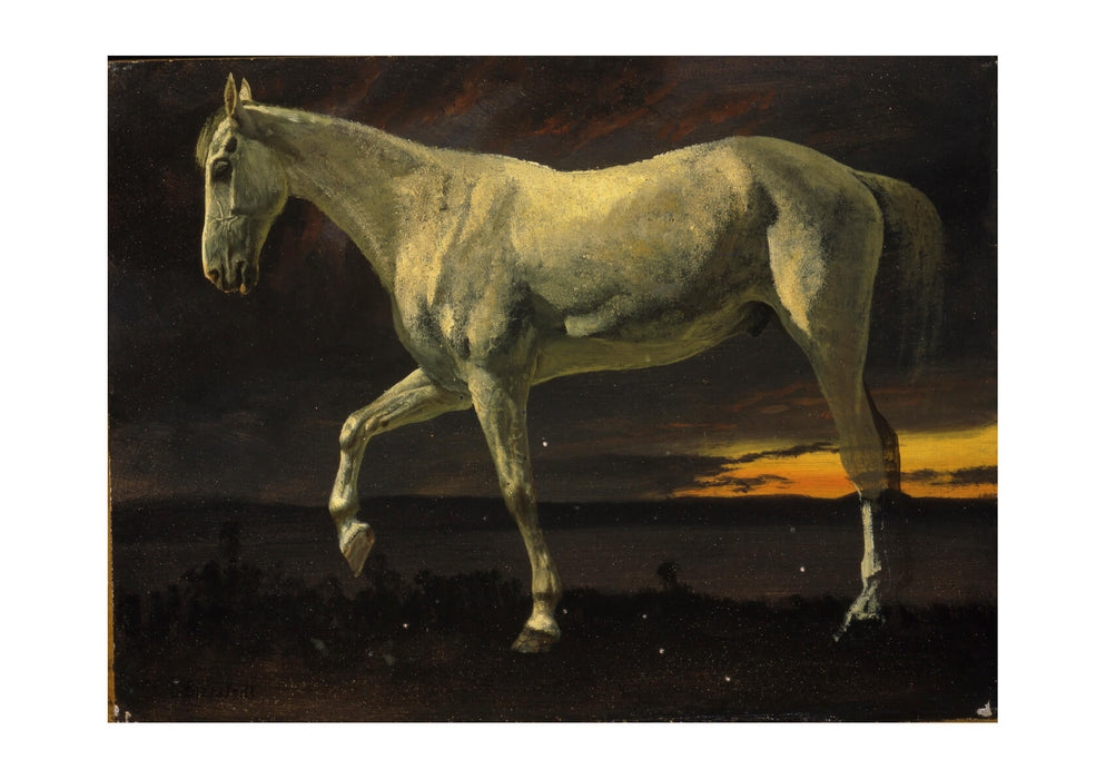 Albert Bierstadt - White Horse and Sunset