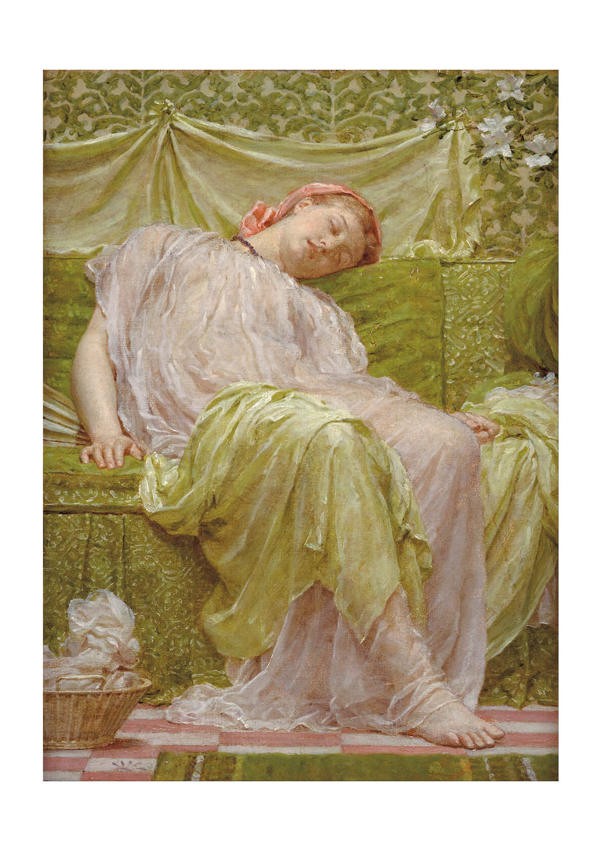 Albert Moore - A Workbasket — Spiffing Prints