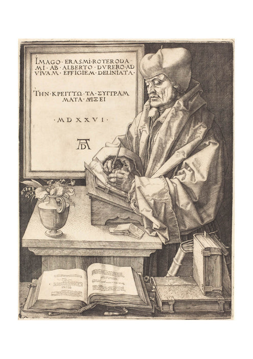 Albrecht Durer - Erasmus of Rotterdam